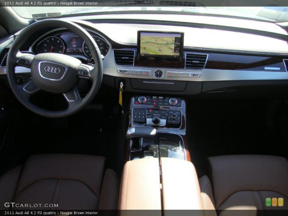 Nougat Brown Interior Dashboard for the 2011 Audi A8 4.2 FSI quattro #38182576