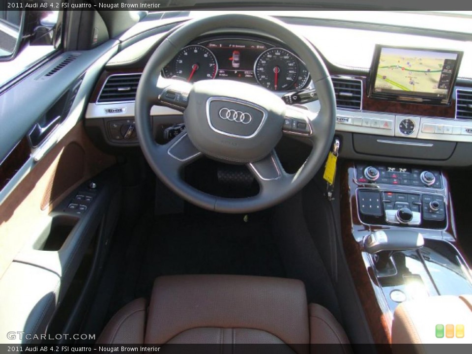 Nougat Brown Interior Dashboard for the 2011 Audi A8 4.2 FSI quattro #38182584
