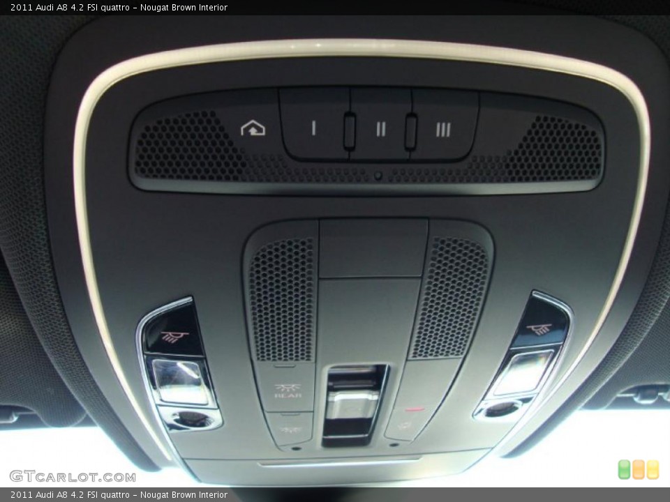Nougat Brown Interior Controls for the 2011 Audi A8 4.2 FSI quattro #38182708