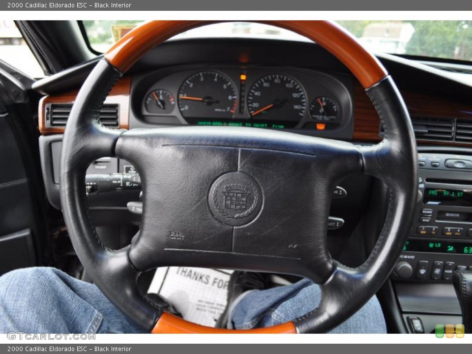 Black Interior Steering Wheel for the 2000 Cadillac Eldorado ESC #38183008