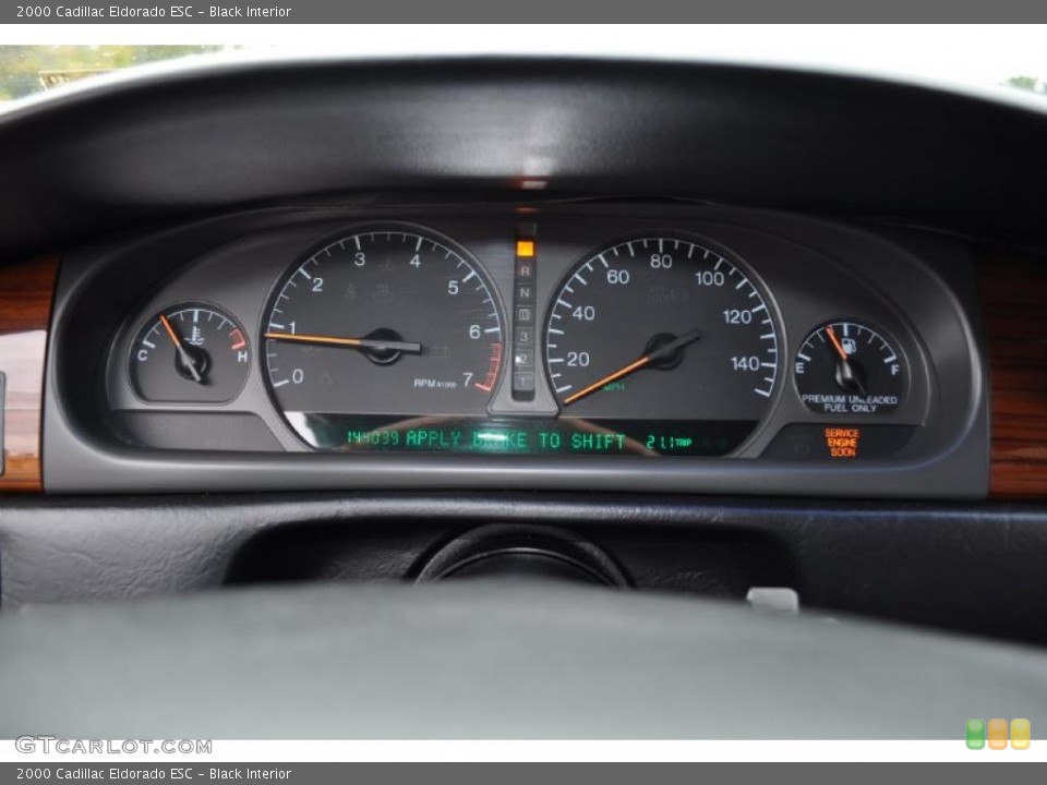 Black Interior Gauges for the 2000 Cadillac Eldorado ESC #38183020