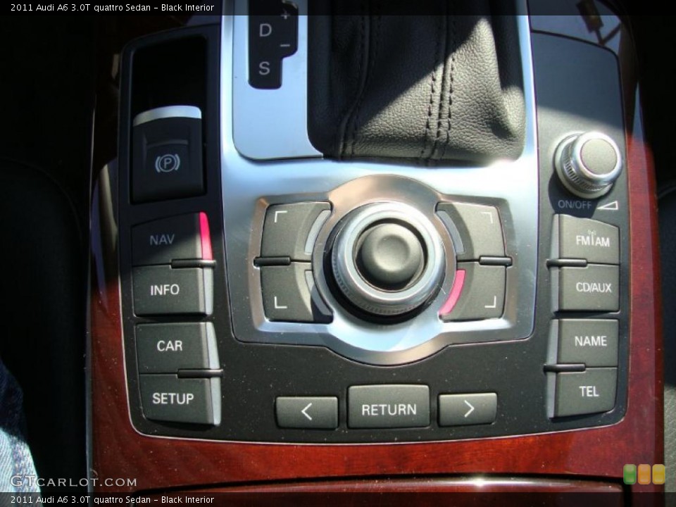 Black Interior Controls for the 2011 Audi A6 3.0T quattro Sedan #38183833