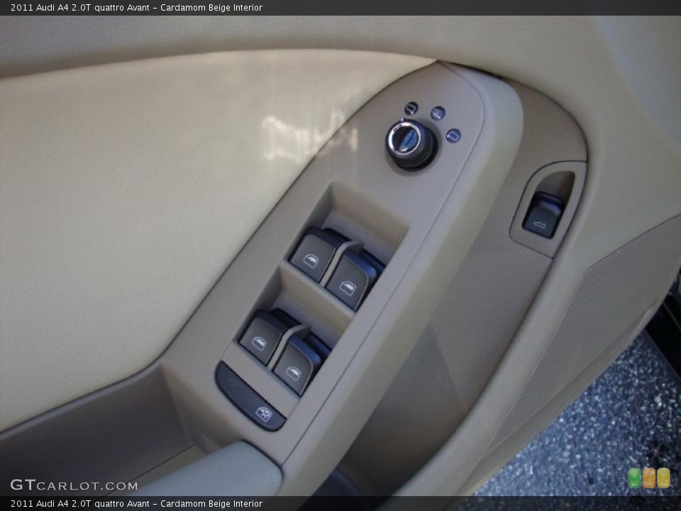 Cardamom Beige Interior Controls for the 2011 Audi A4 2.0T quattro Avant #38184144