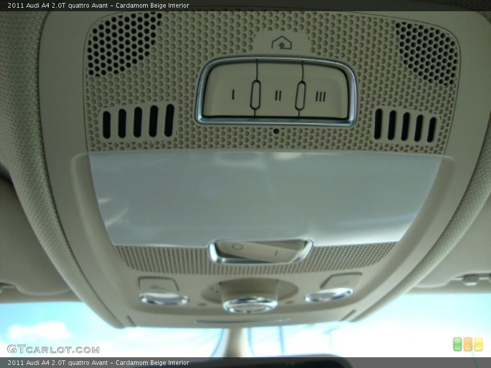 Cardamom Beige Interior Controls for the 2011 Audi A4 2.0T quattro Avant #38184496
