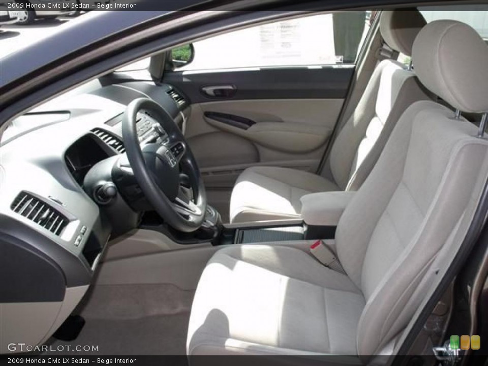 Beige Interior Photo for the 2009 Honda Civic LX Sedan #38185800
