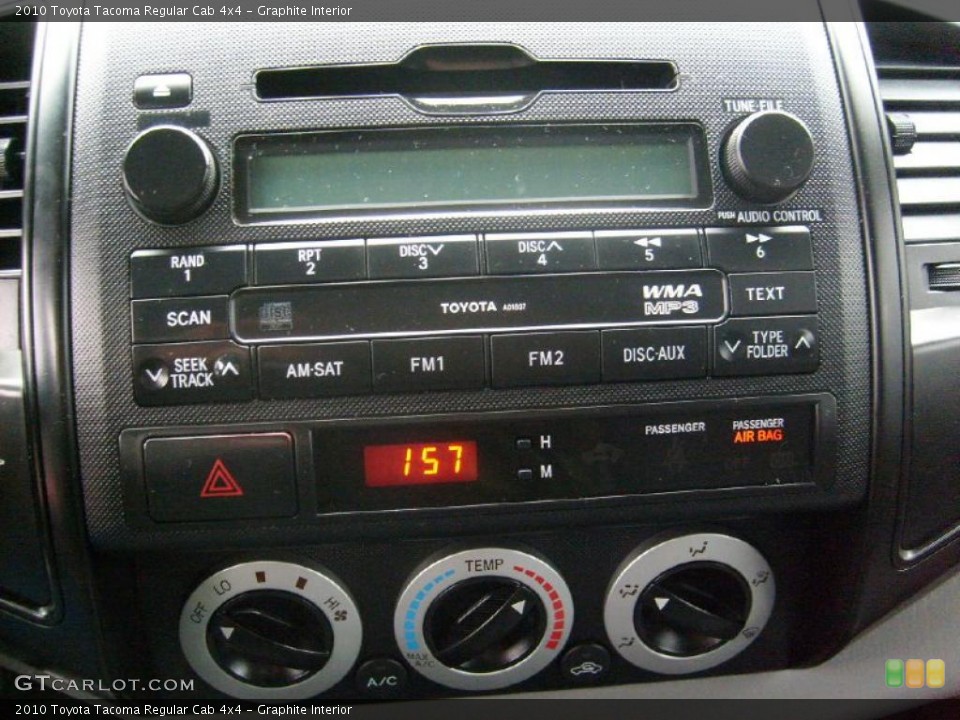 Graphite Interior Controls for the 2010 Toyota Tacoma Regular Cab 4x4 #38186312