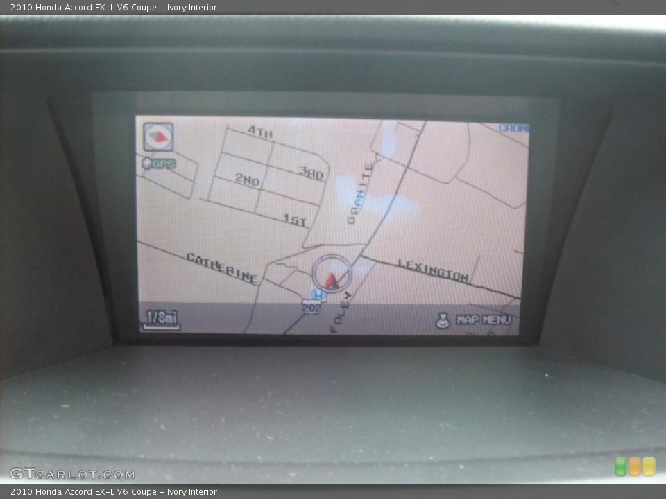 Ivory Interior Navigation for the 2010 Honda Accord EX-L V6 Coupe #38187036