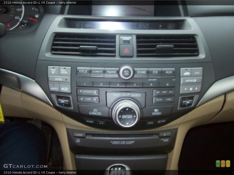 Ivory Interior Controls for the 2010 Honda Accord EX-L V6 Coupe #38187052