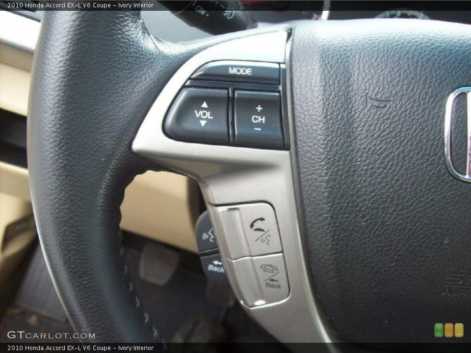 Ivory Interior Controls for the 2010 Honda Accord EX-L V6 Coupe #38187064