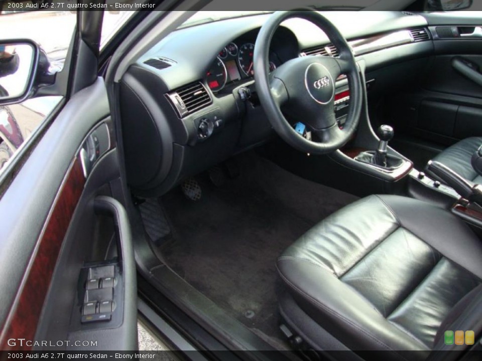 Ebony Interior Photo for the 2003 Audi A6 2.7T quattro Sedan #38187783