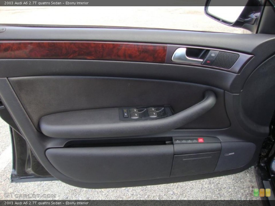 Ebony Interior Photo for the 2003 Audi A6 2.7T quattro Sedan #38187800