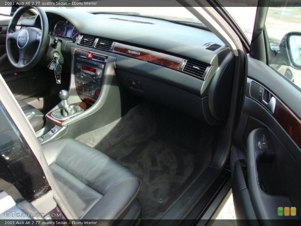 Ebony Interior Photo for the 2003 Audi A6 2.7T quattro Sedan #38187906
