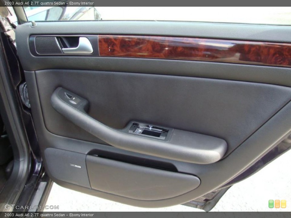 Ebony Interior Photo for the 2003 Audi A6 2.7T quattro Sedan #38188008