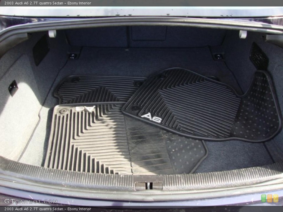Ebony Interior Trunk for the 2003 Audi A6 2.7T quattro Sedan #38188120
