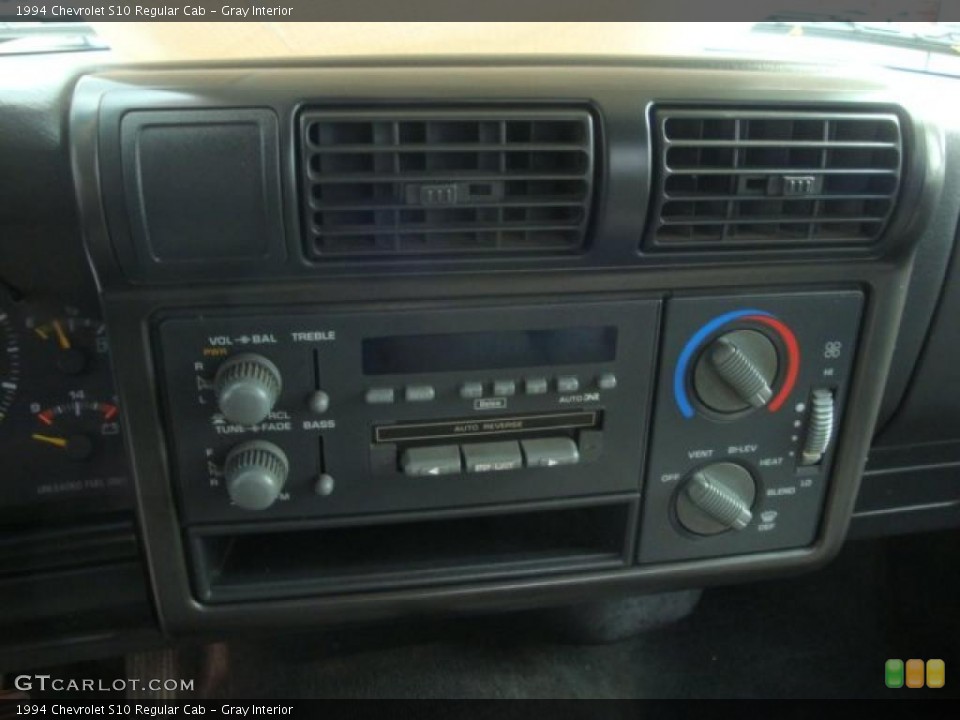 Gray Interior Controls for the 1994 Chevrolet S10 Regular Cab #38189623
