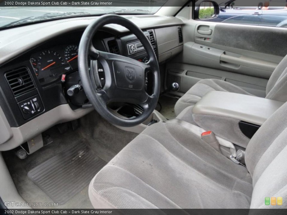 Dark Slate Gray Interior Photo for the 2002 Dodge Dakota Sport Club Cab #38190112