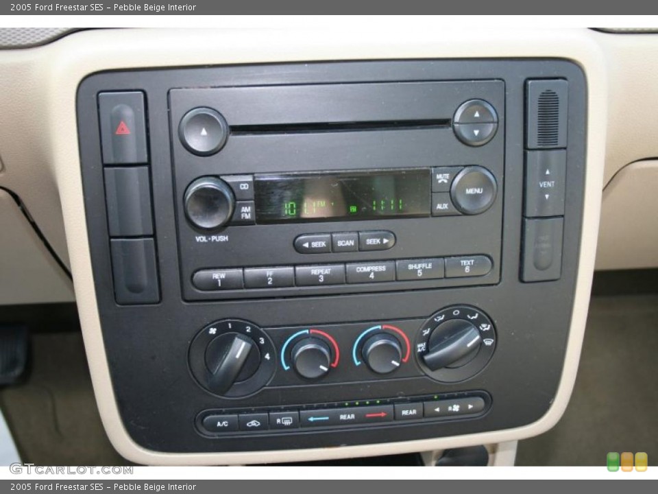 Pebble Beige Interior Controls for the 2005 Ford Freestar SES #38192992