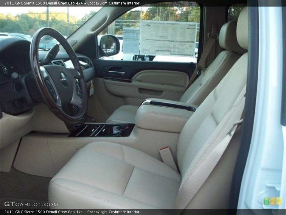 Cocoa/Light Cashmere Interior Photo for the 2011 GMC Sierra 1500 Denali Crew Cab 4x4 #38198516