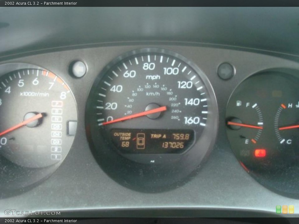 Parchment Interior Gauges for the 2002 Acura CL 3.2 #38198880