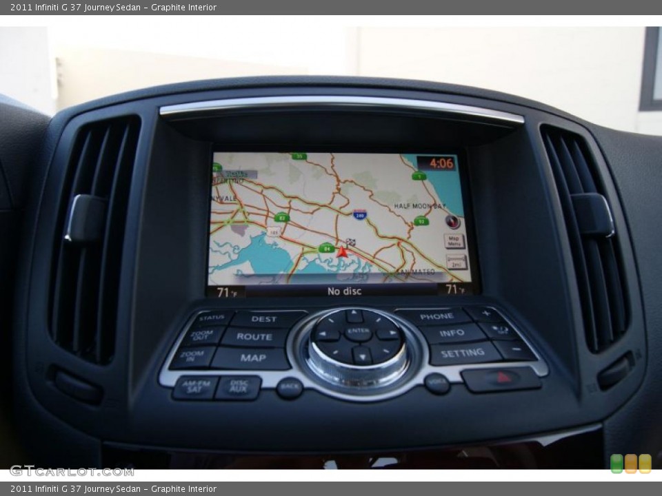 Graphite Interior Navigation for the 2011 Infiniti G 37 Journey Sedan #38199644
