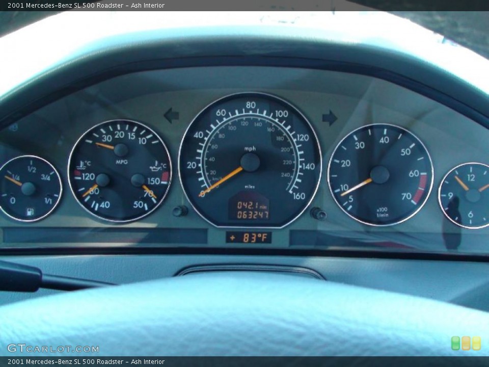 Ash Interior Gauges for the 2001 Mercedes-Benz SL 500 Roadster #38199995