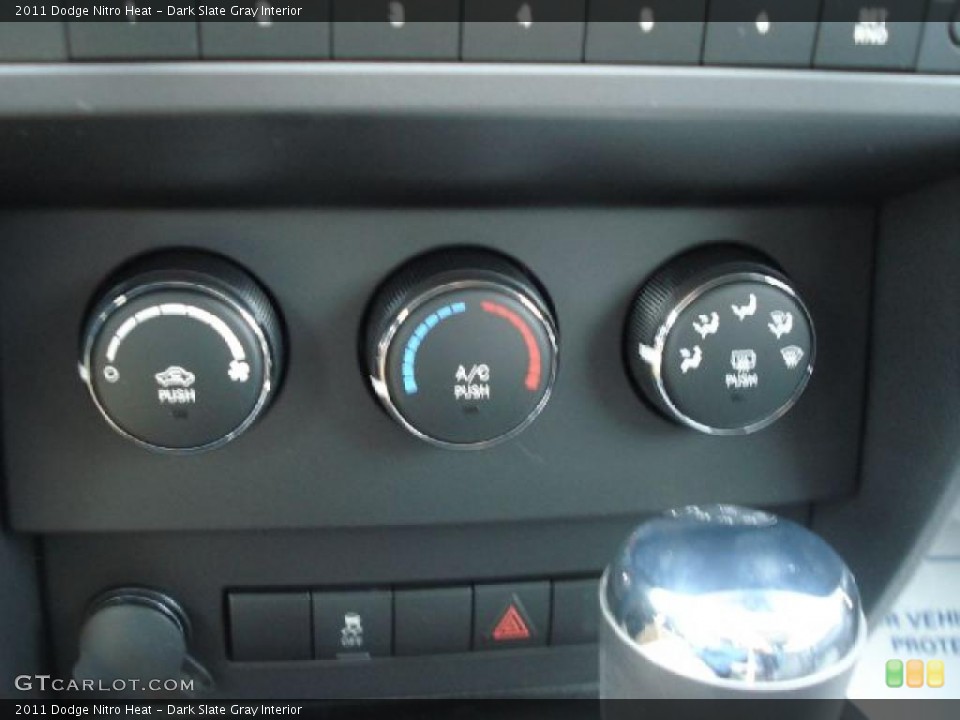 Dark Slate Gray Interior Controls for the 2011 Dodge Nitro Heat #38201688