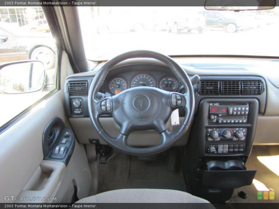 Taupe Interior Dashboard for the 2003 Pontiac Montana MontanaVision #38202568