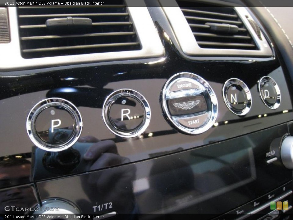 Obsidian Black Interior Controls for the 2011 Aston Martin DBS Volante #38202684