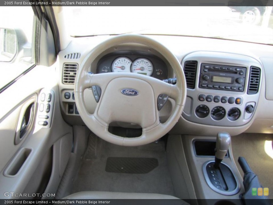 Medium/Dark Pebble Beige Interior Dashboard for the 2005 Ford Escape Limited #38203096