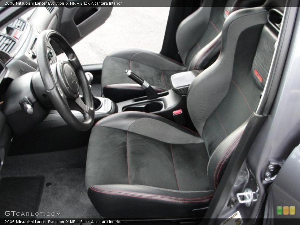 Black Alcantara Interior Photo for the 2006 Mitsubishi Lancer Evolution IX MR #38204008