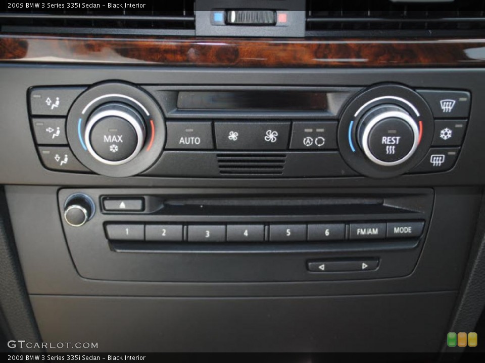 Black Interior Controls for the 2009 BMW 3 Series 335i Sedan #38205596
