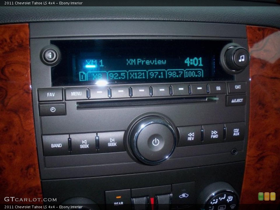 Ebony Interior Controls for the 2011 Chevrolet Tahoe LS 4x4 #38207912