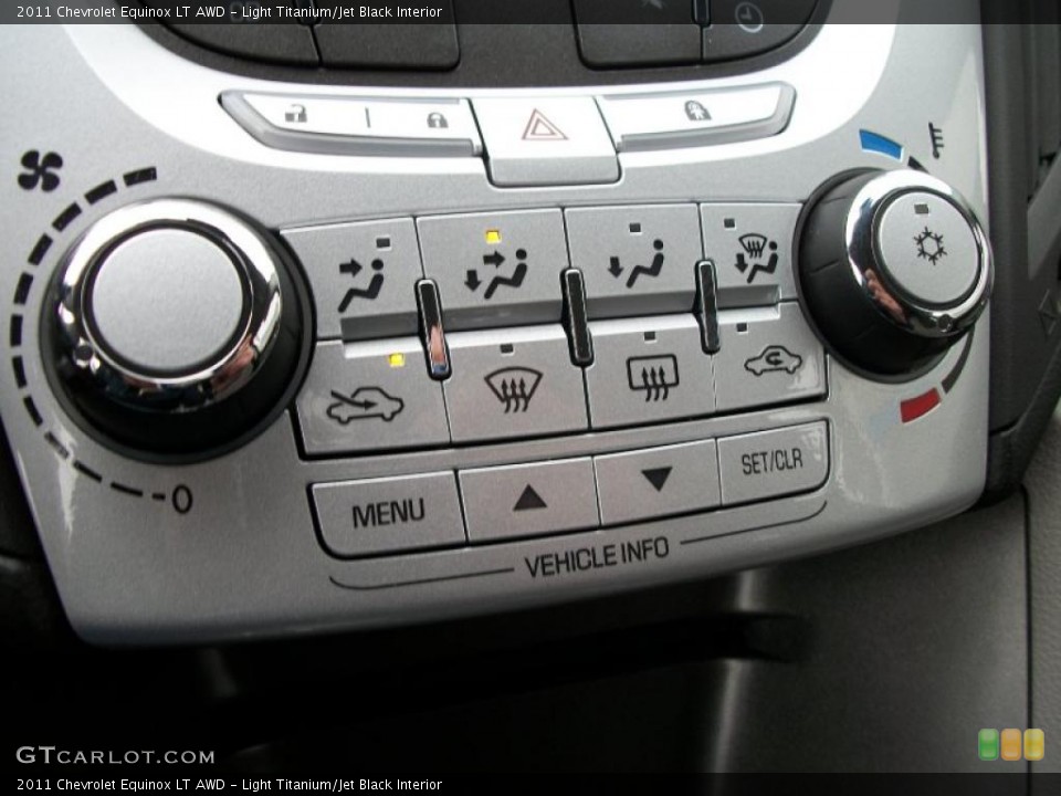 Light Titanium/Jet Black Interior Controls for the 2011 Chevrolet Equinox LT AWD #38209484