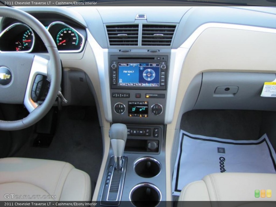 Cashmere/Ebony Interior Dashboard for the 2011 Chevrolet Traverse LT #38211136