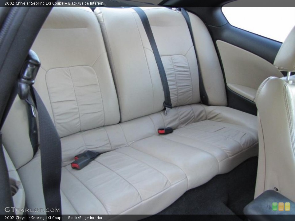 Black/Beige Interior Photo for the 2002 Chrysler Sebring LXi Coupe #38211432