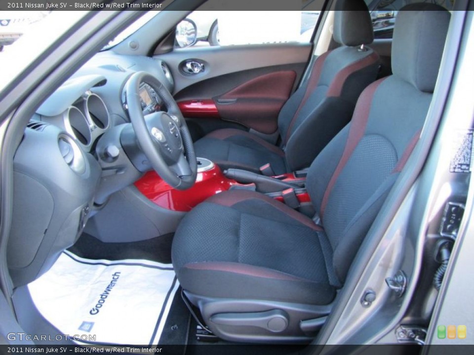 Black/Red w/Red Trim Interior Photo for the 2011 Nissan Juke SV #38211924