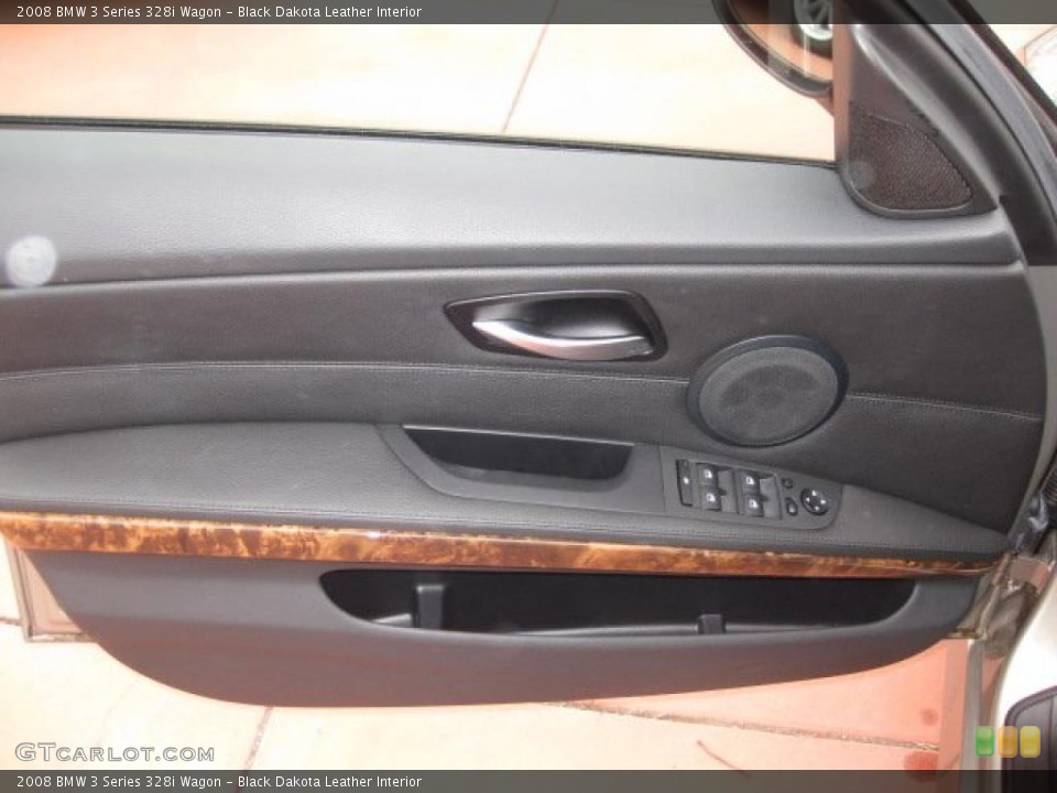 Black Dakota Leather Interior Photo for the 2008 BMW 3 Series 328i Wagon #38211960