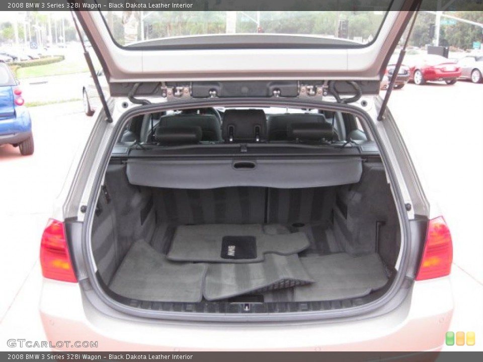 Black Dakota Leather Interior Trunk for the 2008 BMW 3 Series 328i Wagon #38211988