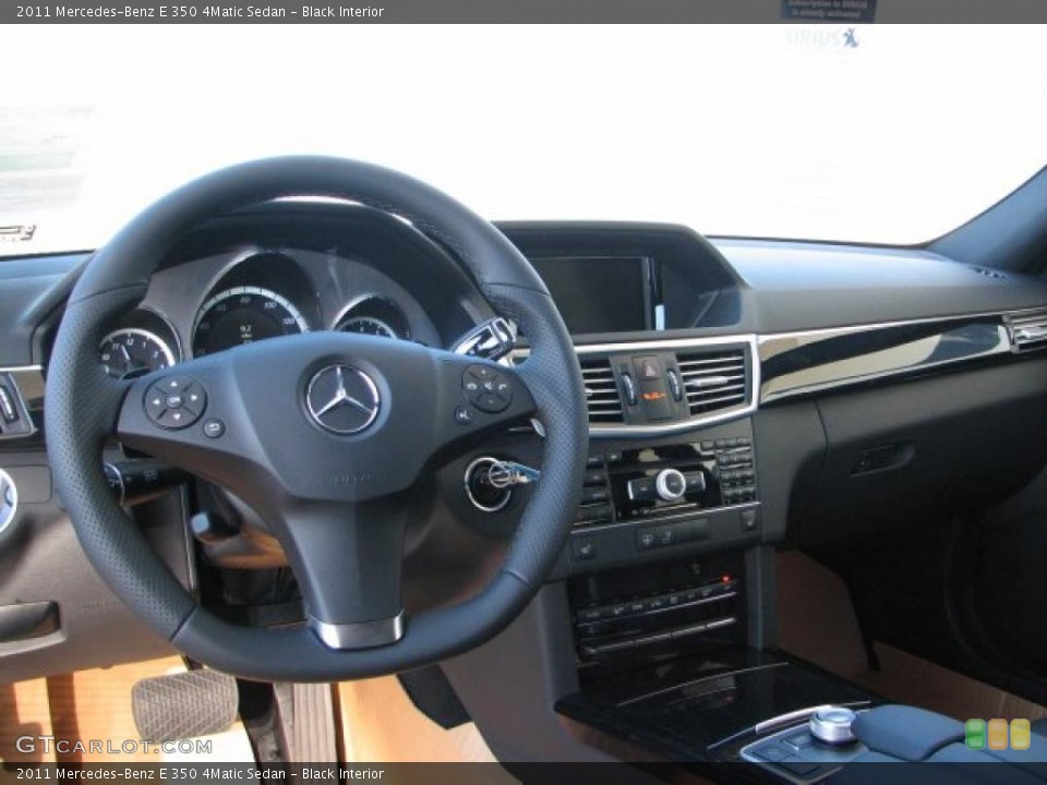 Black Interior Dashboard for the 2011 Mercedes-Benz E 350 4Matic Sedan #38212712