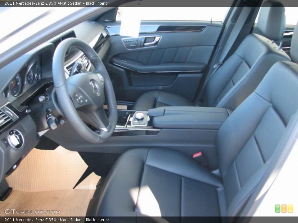 Black Interior Photo for the 2011 Mercedes-Benz E 350 4Matic Sedan #38212724