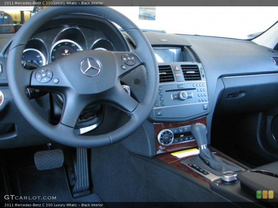 Black Interior Dashboard for the 2011 Mercedes-Benz C 300 Luxury 4Matic #38213264