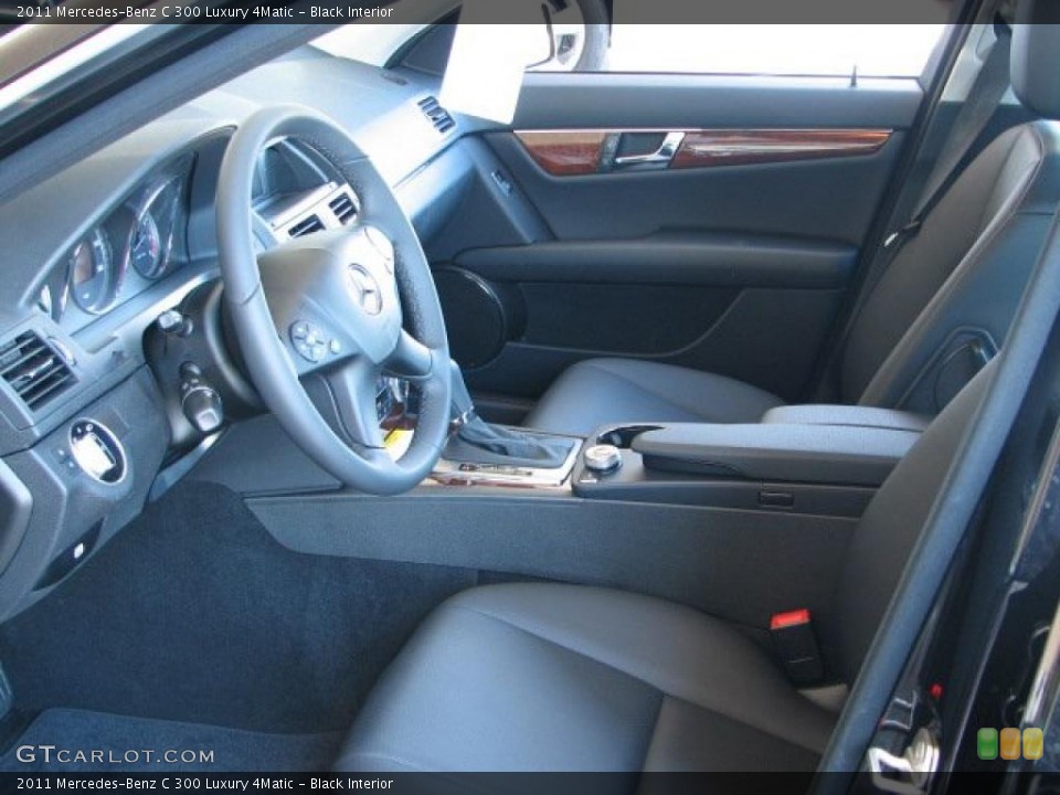 Black Interior Photo for the 2011 Mercedes-Benz C 300 Luxury 4Matic #38213276