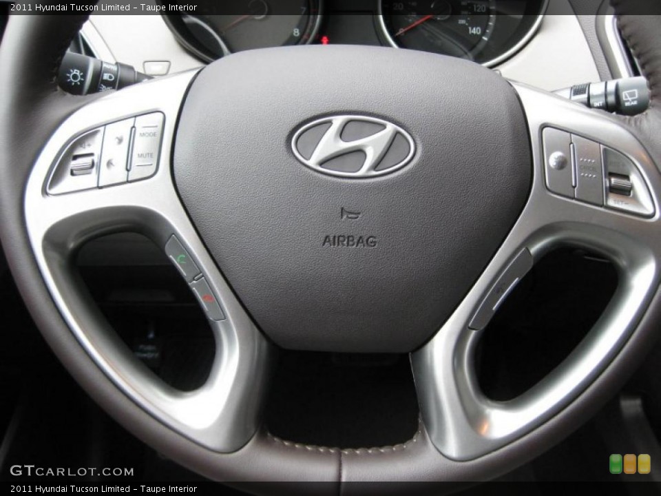 Taupe Interior Steering Wheel for the 2011 Hyundai Tucson Limited #38214144