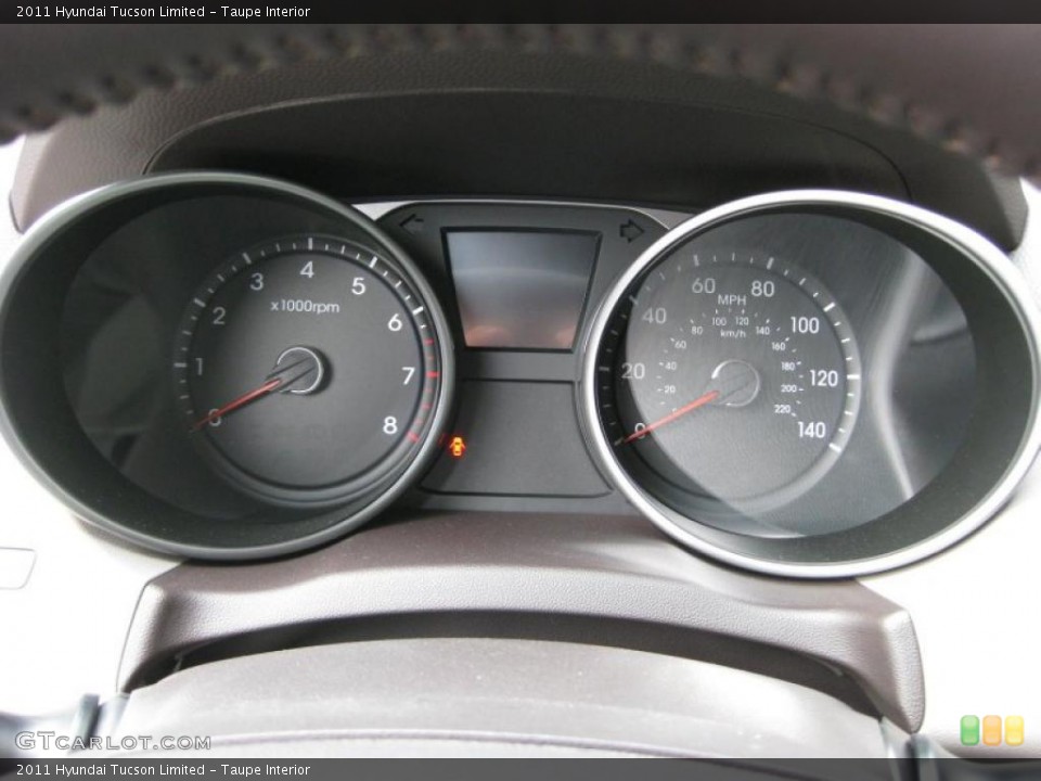 Taupe Interior Gauges for the 2011 Hyundai Tucson Limited #38214156