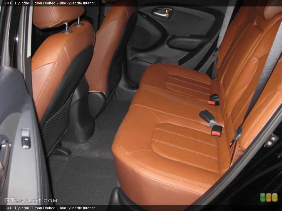 Black/Saddle Interior Photo for the 2011 Hyundai Tucson Limited #38214332