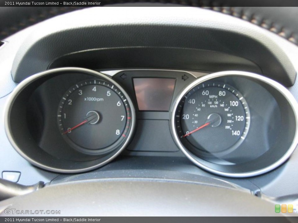 Black/Saddle Interior Gauges for the 2011 Hyundai Tucson Limited #38214488