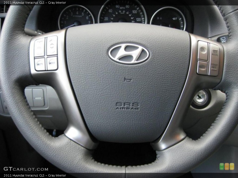 Gray Interior Steering Wheel for the 2011 Hyundai Veracruz GLS #38214776