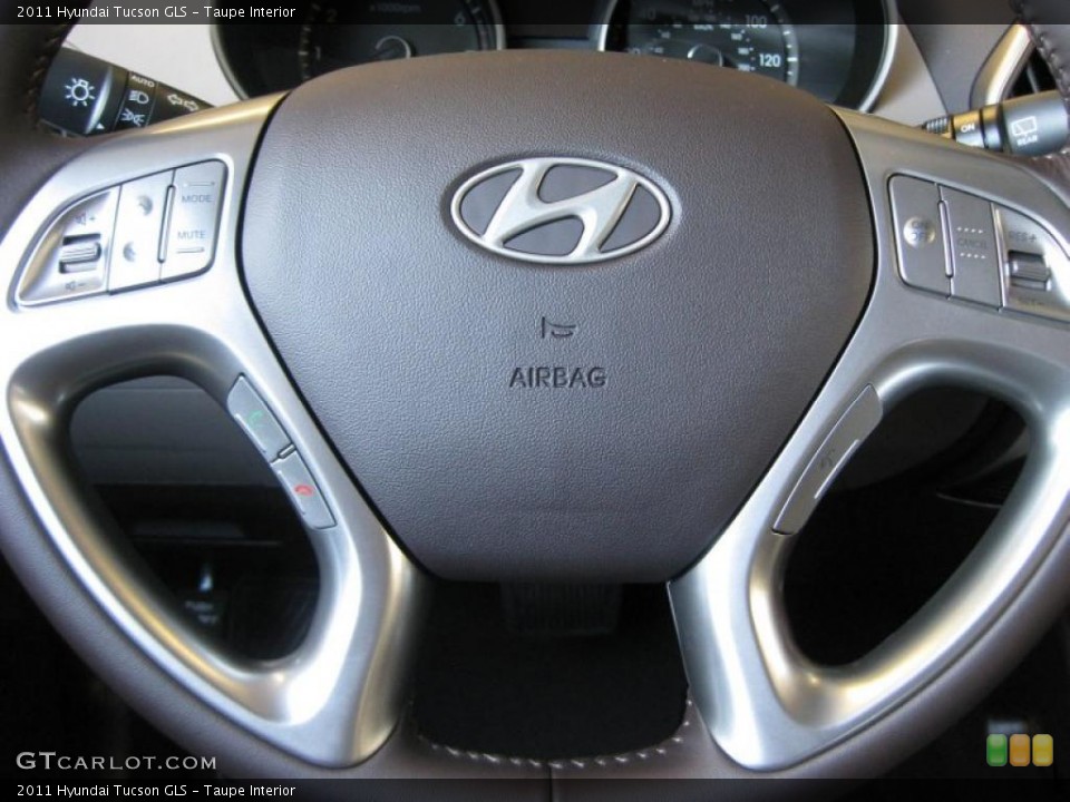 Taupe Interior Steering Wheel for the 2011 Hyundai Tucson GLS #38215132