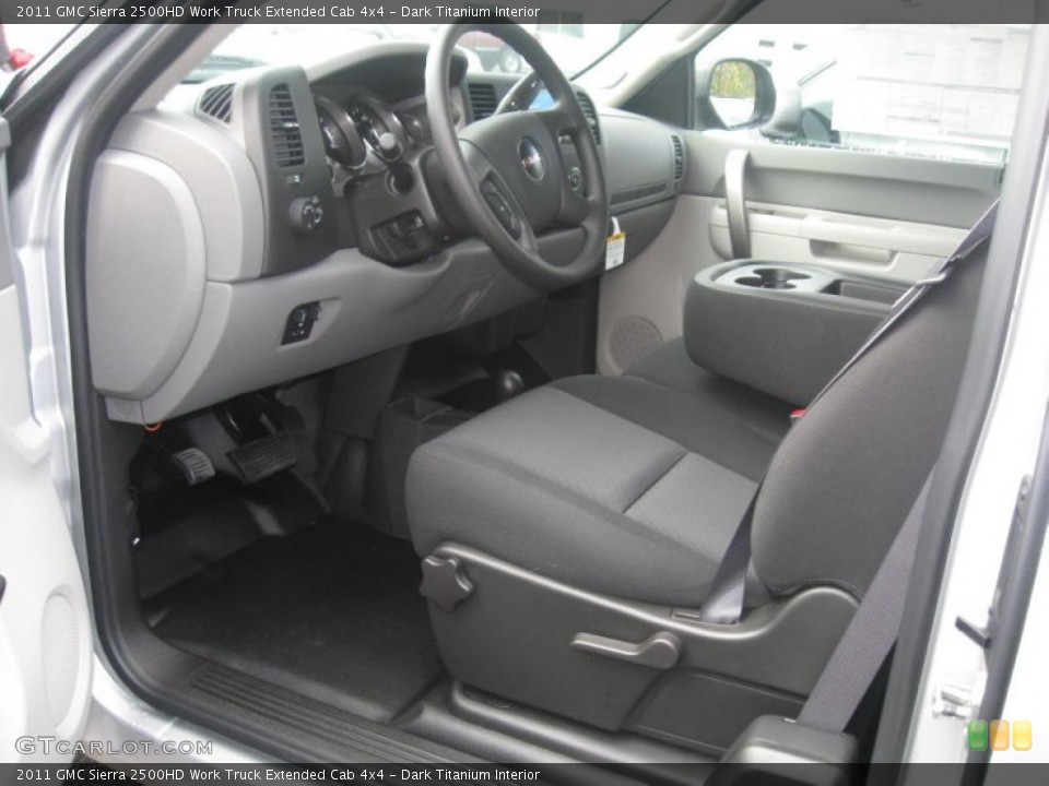 Dark Titanium Interior Photo for the 2011 GMC Sierra 2500HD Work Truck Extended Cab 4x4 #38216193