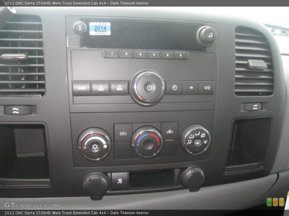 Dark Titanium Interior Controls for the 2011 GMC Sierra 2500HD Work Truck Extended Cab 4x4 #38216225